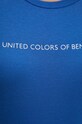 Bavlněné tričko United Colors of Benetton 3GA2E16A2 modrá