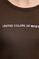 United Colors of Benetton tricou din bumbac 3GA2E16A2 maro