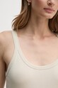 United Colors of Benetton top bawełniany 3GA2E8397 beżowy