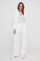 Бавовняний топ United Colors of Benetton 3OA6E8397 фіолетовий SS24