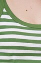 United Colors of Benetton top bawełniany zielony 3OA6E8397