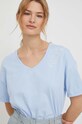 United Colors of Benetton pamut póló pamut kék 30I4D4010