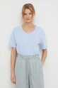 United Colors of Benetton pamut póló kék 30I4D4010