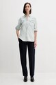 Джинсовая рубашка United Colors of Benetton 5RZKDQ06T голубой AW25