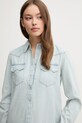 United Colors of Benetton camasa jeans albastru 5RZKDQ06T