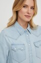 United Colors of Benetton koszula jeansowa niebieski 5RZKDQ06T