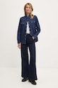 United Colors of Benetton koszula jeansowa 5RZKDQ06T granatowy AW25