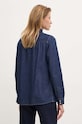 Odzież United Colors of Benetton koszula jeansowa 5RZKDQ06T granatowy