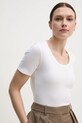 United Colors of Benetton tricou din bumbac alb 3GA2D1066
