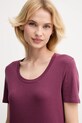 Odzież United Colors of Benetton t-shirt bawełniany 3GA2D1066 fioletowy
