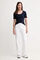 United Colors of Benetton t-shirt bawełniany 3GA2D1066 granatowy AW25