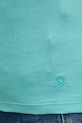 United Colors of Benetton tricou din bumbac turcoaz 3GA2D1066