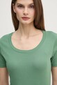 United Colors of Benetton pamut póló zöld 3GA2D1066