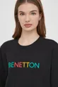 чёрный Хлопковая футболка United Colors of Benetton