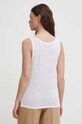 Oblečenie Ľanový top United Colors of Benetton 3KGQE8398 biela