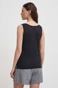 Oblečenie Ľanový top United Colors of Benetton 3KGQE8398 čierna