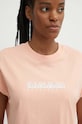 Napapijri t-shirt bawełniany S-Box pomarańczowy NP0A4HX3P1I1