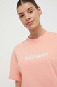 Îmbrăcăminte Napapijri tricou din bumbac NP0A4GDDP1I1 portocaliu