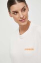 Napapijri t-shirt bawełniany S-Faber NP0A4HOLN1A1 beżowy