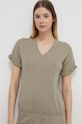 United Colors of Benetton t-shirt lounge bawełna zielony 10C13M01O