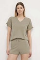 United Colors of Benetton t-shirt lounge 10C13M01O zielony SS24