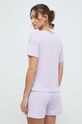 Одежда Хлопковая футболка lounge United Colors of Benetton 30963M04R фиолетовой