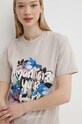 Sixth June tricou din bumbac bej 34135