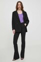 Μπλουζάκι Sisley 3TNHL4007 μωβ SS25