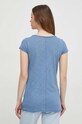 Ρούχα Μπλουζάκι Sisley 3TNHL4007 μπλε