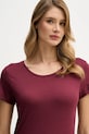 Μπλουζάκι Sisley μπορντό 3TNHL11A2