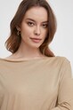 Tričko s dlhým rukávom Sisley béžová 3QU4L12EE