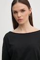 Sisley camicia a maniche lunghe nero 3QU4L12EE