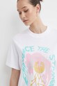 Volcom tricou din bumbac alb B3512414