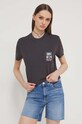 Oblečení Bavlněné tričko Volcom B3512401 šedá