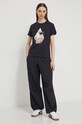 Volcom t-shirt bawełniany B3512412 czarny SS24