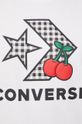 Pamučna majica Converse 10026042.A01 bijela