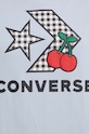 Converse t-shirt bawełniany 10026042.A04 niebieski