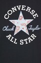 Bavlnené tričko Converse čierna 10026049.A03