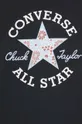 czarny Converse t-shirt bawełniany