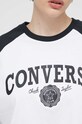 Bavlnené tričko Converse 10026050.A01 biela
