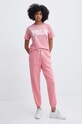 Polo Ralph Lauren tricou din bumbac 211935591 roz SS24