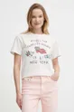 beżowy Polo Ralph Lauren t-shirt bawełniany
