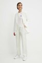 Bavlněné tričko s dlouhým rukávem Polo Ralph Lauren 211935596 béžová SS24