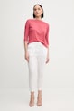Tričko Sisley 3QU4L100M růžová SS25