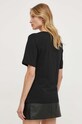 Îmbrăcăminte Sisley tricou din bumbac 3096L104V negru