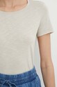 Sisley t-shirt 3TNHL103L beżowy