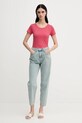 Sisley tricou 3TNHL103L roz SS25