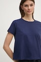 Sisley tricou din bumbac bleumarin 3I1XL101S