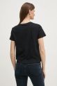 Îmbrăcăminte Sisley tricou din bumbac 3I1XL101S negru