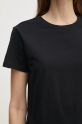 Sisley tricou din bumbac 3I1XL101S negru